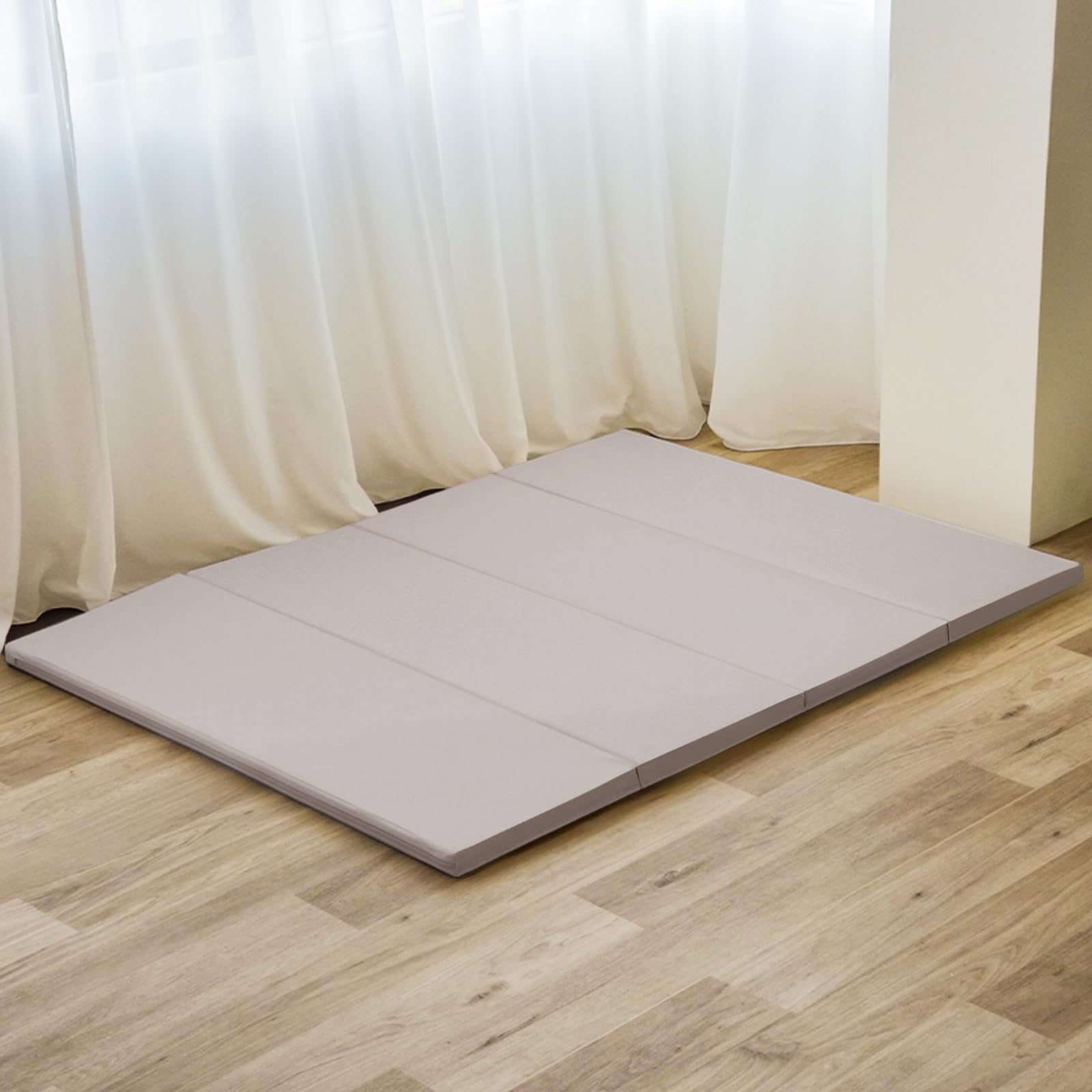 新品 テコペコ 折りたたみ プレイマット Mサイズ グレージュ Amazon.co.jp: 【コンパクト＆軽量＆撥水】tecopeco[テコペコ